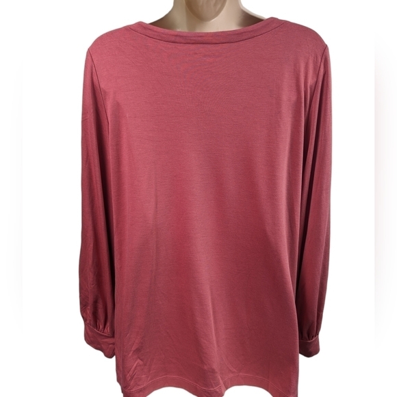 Loft Cold Shoulder Long Sleeve Top Sz XL - Picture 2 of 11